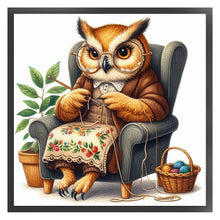 Load image into Gallery viewer, Embroidered owl-30*30CM  18CT Stamped Cross Stitch
