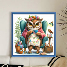 Load image into Gallery viewer, Embroidered owl-30*30CM  18CT Stamped Cross Stitch
