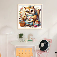Load image into Gallery viewer, Embroidered owl-30*30CM  18CT Stamped Cross Stitch
