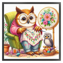 Load image into Gallery viewer, Embroidered owl-30*30CM  18CT Stamped Cross Stitch
