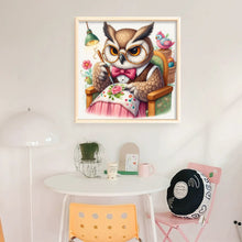 Load image into Gallery viewer, Embroidered owl-30*30CM  18CT Stamped Cross Stitch
