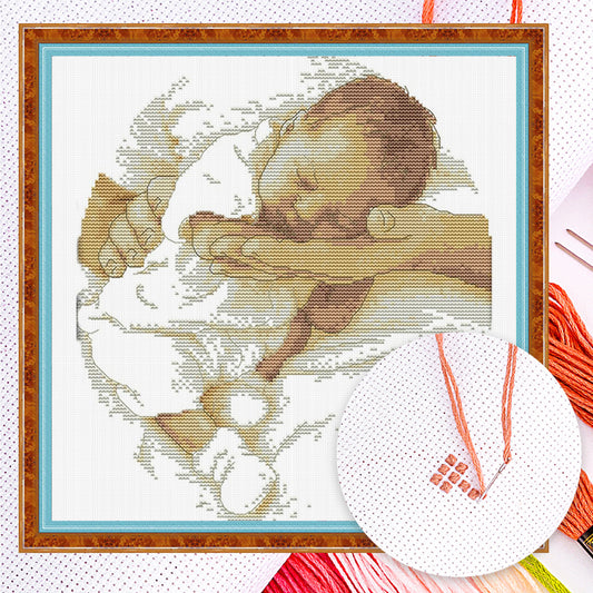 Care - Partial 14CT Counted Cross Stitch 29x32CM - Joy Sunday