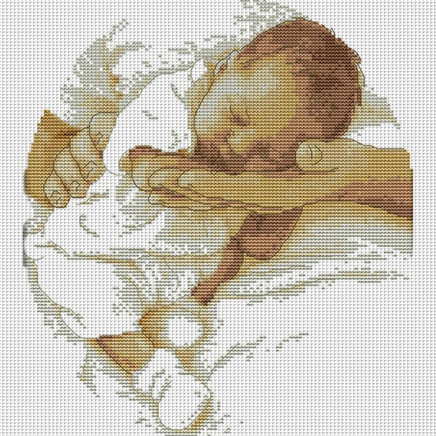 Care - Partial 14CT Counted Cross Stitch 29x32CM - Joy Sunday