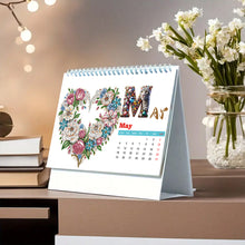 Load image into Gallery viewer, Diamond Painting Calendar DIY Calendar Desktop Ornament for Home Office Planning
