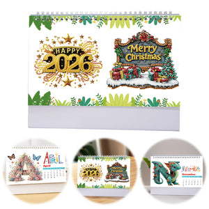 Diamond Painting Calendar DIY Calendar Desktop Ornament for Home Office Planning