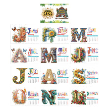 Load image into Gallery viewer, Diamond Painting Calendar DIY Calendar Desktop Ornament for Home Office Planning
