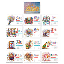 Load image into Gallery viewer, Diamond Painting Calendar DIY Calendar Desktop Ornament for Home Office Planning
