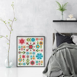 Puzzle May Garden - 38*41CM 14CT Stamped Cross Stitch (Xiaobai Brand)