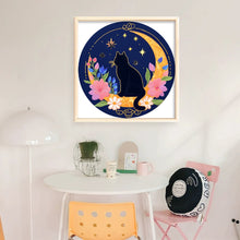 Load image into Gallery viewer, Pensive Cat - 24*24CM 11CT Stamped Cross Stitch (Mona Lisa Brand)
