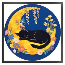 Load image into Gallery viewer, Sleeping Cat - 24*24CM 11CT Stamped Cross Stitch (Mona Lisa Brand)
