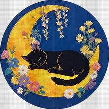 Load image into Gallery viewer, Sleeping Cat - 24*24CM 11CT Stamped Cross Stitch (Mona Lisa Brand)
