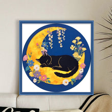 Load image into Gallery viewer, Sleeping Cat - 24*24CM 11CT Stamped Cross Stitch (Mona Lisa Brand)
