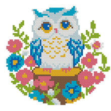 Load image into Gallery viewer, Cute Owl - 24*24CM 11CT Stamped Cross Stitch (Mona Lisa Brand)
