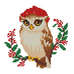 Owl - 24*24CM 11CT Stamped Cross Stitch (Mona Lisa Brand)