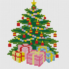 Load image into Gallery viewer, Christmas Tree Bells - 24*24CM 11CT Stamped Cross Stitch (Mona Lisa Brand)
