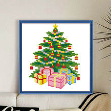 Load image into Gallery viewer, Christmas Tree Bells - 24*24CM 11CT Stamped Cross Stitch (Mona Lisa Brand)
