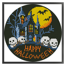 Load image into Gallery viewer, Halloween Haunted House - 24*24CM 11CT Stamped Cross Stitch (Mona Lisa Brand)
