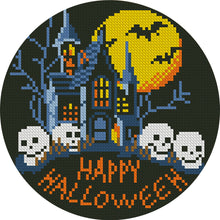 Load image into Gallery viewer, Halloween Haunted House - 24*24CM 11CT Stamped Cross Stitch (Mona Lisa Brand)
