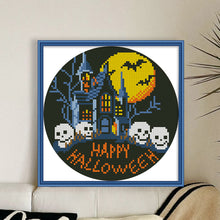 Load image into Gallery viewer, Halloween Haunted House - 24*24CM 11CT Stamped Cross Stitch (Mona Lisa Brand)
