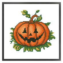 Load image into Gallery viewer, Halloween Pumpkin - 24*24CM 11CT Stamped Cross Stitch (Mona Lisa Brand)
