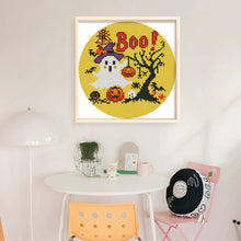 Load image into Gallery viewer, Halloween Ghost - 24*24CM 11CT Stamped Cross Stitch (Mona Lisa Brand)
