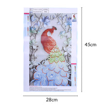 Load image into Gallery viewer, Peacock 45*28 CM(Canvas) Round Drill Diamond Painting
