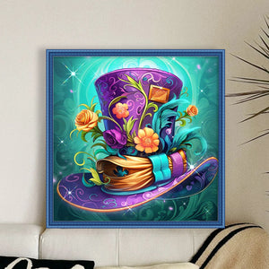 Hat - 25*25CM 18CT Stamped Cross Stitch