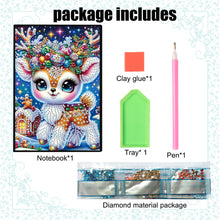 Load image into Gallery viewer, Special Shaped Xmas Diamond Painting Diary Book for Birthdays Or Christmas Gifts
