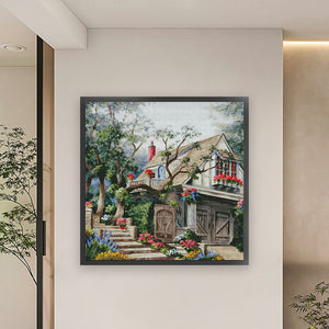 Dream Home - 75*75CM 14CT Stamped Cross Stitch (Fairy Brand)