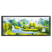 Load image into Gallery viewer, Mountain And Stream - 150*66CM 11CT Stamped Cross Stitch (Mona Lisa Brand Silk)
