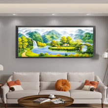 Load image into Gallery viewer, Mountain And Stream - 150*66CM 11CT Stamped Cross Stitch (Mona Lisa Brand Silk)
