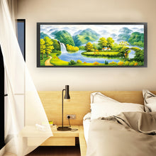 Load image into Gallery viewer, Mountain And Stream - 150*66CM 11CT Stamped Cross Stitch (Mona Lisa Brand Silk)
