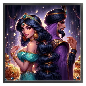 Princess Jasmine - 50*50CM 18CT Stamped Cross Stitch