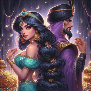 Princess Jasmine - 50*50CM 18CT Stamped Cross Stitch