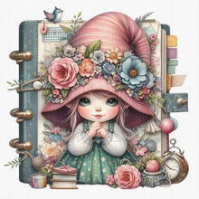 Load image into Gallery viewer, Gnome Girl - 50*50CM 18CT Stamped Cross Stitch
