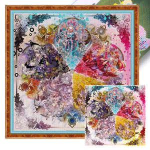 Five Elements Girl - 95*95CM 14CT Stamped Cross Stitch(Xiaobai Brand)