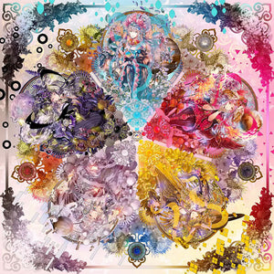 Five Elements Girl - 95*95CM 14CT Stamped Cross Stitch(Xiaobai Brand)