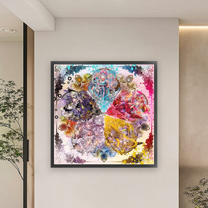 Five Elements Girl - 95*95CM 14CT Stamped Cross Stitch(Xiaobai Brand)