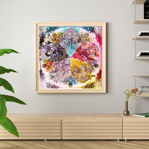 Five Elements Girl - 95*95CM 14CT Stamped Cross Stitch(Xiaobai Brand)