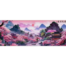 Load image into Gallery viewer, Purple Air Coming From The East - 150*60CM 11CT Stamped Cross Stitch (Mona Lisa Brand)
