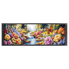 Load image into Gallery viewer, Landscape And Flowers - 169*51CM 11CT Stamped Cross Stitch (Mona Lisa Brand)
