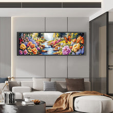 Load image into Gallery viewer, Landscape And Flowers - 169*51CM 11CT Stamped Cross Stitch (Mona Lisa Brand)

