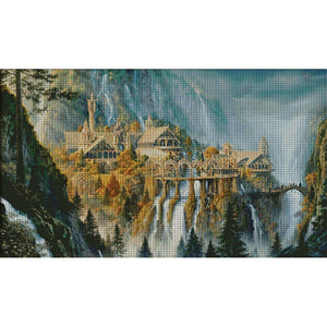 Lord Of The Rings-Momentum Landscape - 100*64CM 14CT Stamped Cross Stitch(Xiaobai Brand)