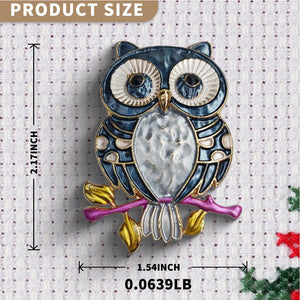 Cross Stitch Needle Minder Magnetic Needle Nanny for Fridge Decor (Owl)
