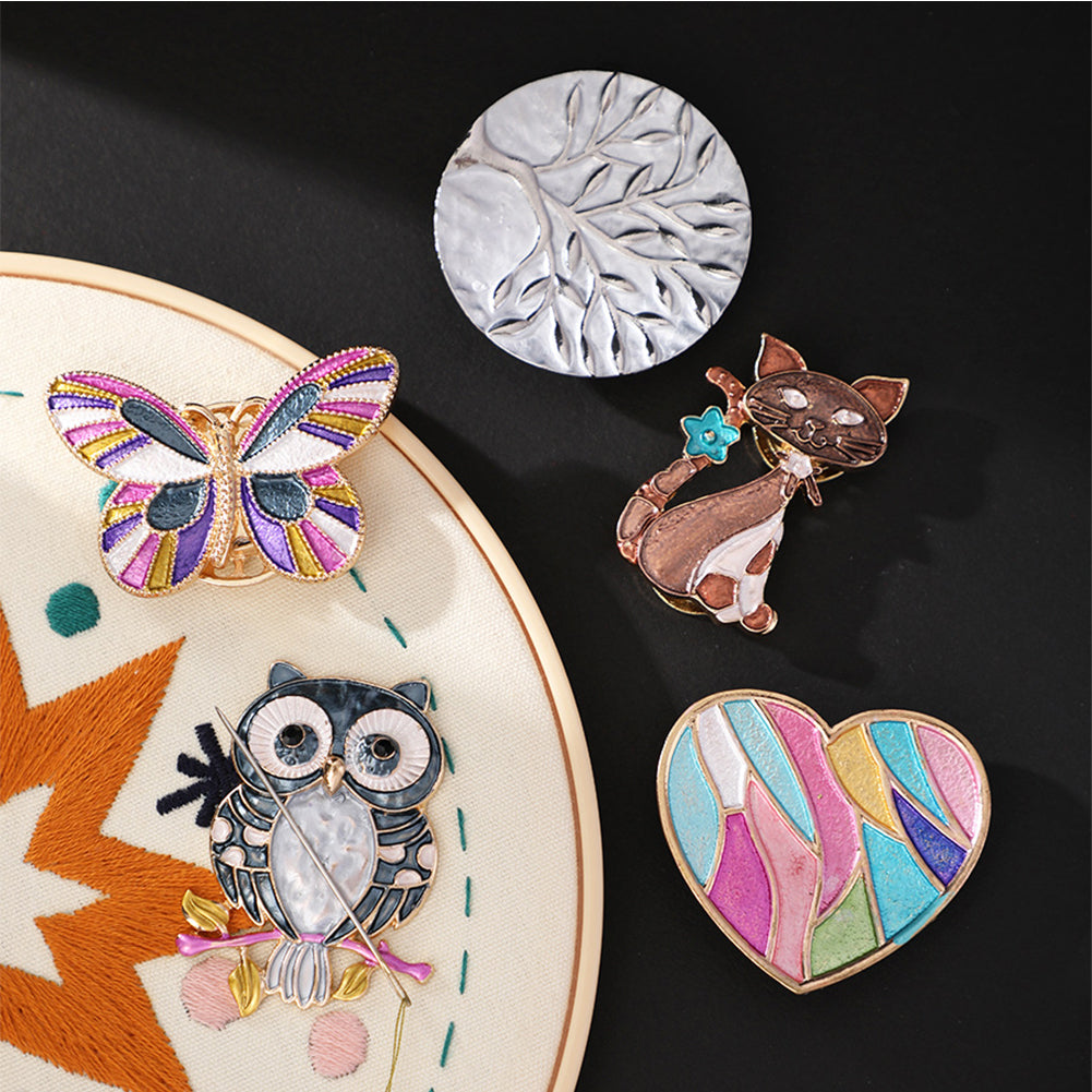 Cross Stitch Needle Minder Magnetic Needle Nanny for Fridge Decor (Owl)
