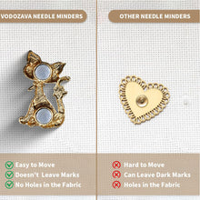 Load image into Gallery viewer, Cross Stitch Needle Minder Magnetic Needle Nanny for Fridge Decor (Cat)

