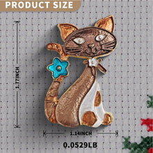 Load image into Gallery viewer, Cross Stitch Needle Minder Magnetic Needle Nanny for Fridge Decor (Cat)
