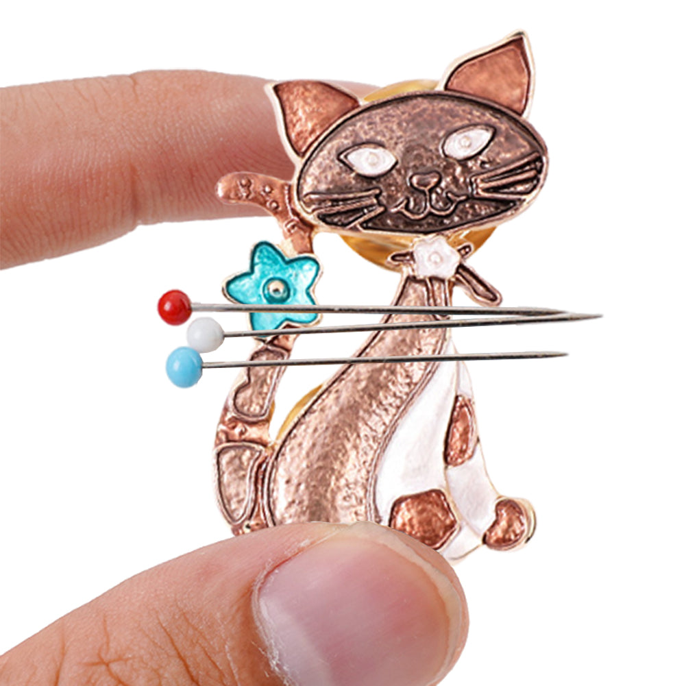 Cross Stitch Needle Minder Magnetic Needle Nanny for Fridge Decor (Cat)