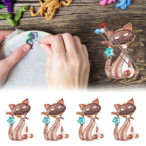 Cross Stitch Needle Minder Magnetic Needle Nanny for Fridge Decor (Cat)