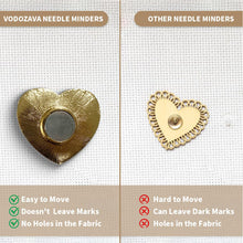 Load image into Gallery viewer, Cross Stitch Needle Minder Magnetic Needle Nanny for Fridge Decor (Heart)
